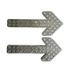 소형 차량 사인보드 LED 경광등 도로공사 교통 자동차, 35x20cm 24V 투명
