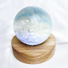 ₍мσσи_нασ ᙏ̤̫͚ ₎紅100 螢石球 6.3cm 山形千層 海洋感