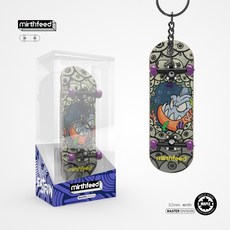 DIY 핑거 스케이트보드 / 미니 손가락 베어링 보드 Fingerboard skateboard, 99mm x 29mm (드라이브 포함), 키링8, 1개