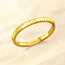 [러브넛] 순금(1.875g) 심플 스탈라이트 여성 레이어드 가드링 여자친구 생일 커플링 선물 금 반지