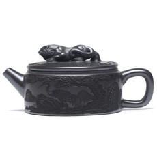宜興石黃紫砂壺漢瓦茶壺, 1個, 1L, 石黃:如圖所示