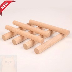 나무막대 만들기 마크라메 둥근형 공예 우드소재 우드장식, PL1143 1x10cm 50개입