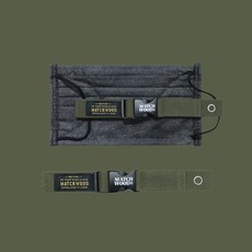 MATCH WOOD 口罩調整扣帶 黑底金標款 軍綠底金標款 舒適減壓