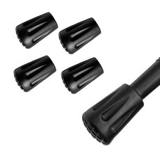 아띠꼴로 등산스틱 고무 패킹 마개 촉 바스켓 보호캡 부품, 블랙, 1세트