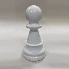 대형 야외 조각상 조형물 장식품 체스 공원, 1개, 대형 화이트 병사 높이 1.05m