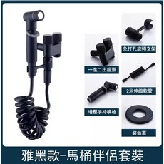 馬桶噴槍 衛浴沖洗器 一分二角閥 馬桶伴侶, 雅黑