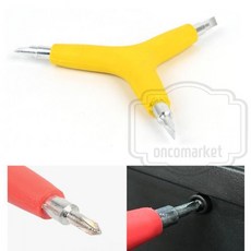 육각렌치 드라이버 가구조립 렌찌 간편수리 가전 도구 일자, 1개