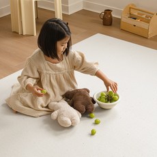 [B등급 리퍼브] 에코폼 이지핏 매트 유아놀이방매트 210 x 135 x 2.2cm 논슬립 PVC, B급_포쉐린(거실형)
