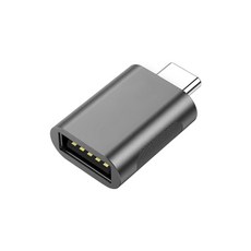 【ZA 喆安】USB3.2 Gen2 10G Type-C公 to A母OTG轉接頭 適用iPhone/手機/平板/筆電, 石墨灰色, 1個