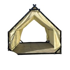 카페 거실형 인디언 간단한 그늘막 텐트 설치 철제 캠핑 삼각 캐빈 감성, 8. 철골 2.5x2.5미터