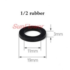 화이트 블랙 12 34 1 고무 링 실리콘 PTFE 플랫 켓 씰링 링 샤워 노즐 호스 파이프 벨로우즈 튜브 와셔, [07] 4 points (20pcs)