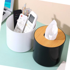 두루마리 원목 휴지케이스 화장지 롤 케이스 소품보관 (51807477), 블랙