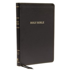 (영문도서) KJV Thinline Bible Standard Print Imitation Leather Black Red Letter Edition Imitation Leather, Thomas Nelson, English, 9780718098230