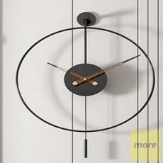 감성 북유럽 무소음 대형 벽시계 (50cm) (블랙) 깔끔한벽시계