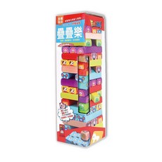 FOOD超人 終極益智疊疊樂 51塊積木 24張卡片 疊疊高遊戲, 繽紛, 1個