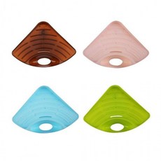 다용도 싱크대 정리 코너 선반 수세미 정리대 거치대 주방 용품 잡화 수납 부엌 꾸미기, 브라운, 1개