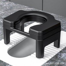 蹲便改坐便椅移動便攜式馬桶孕婦老人蹲坑神器家用防滑加厚廁所凳, 如圖