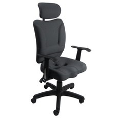 LOGIS 獨家專利舒壓厚背電腦椅 人體工學辦公椅 坐墊保固三年 台灣製造 C014, 灰, 灰