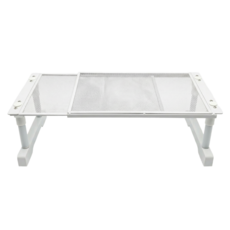 STAYNE 길이+높이조절 주방 그릇 선반 접시 정리대 상부장 무타공 랙, 화이트, 1개