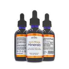 Mimi's Miracle Minerals Fulvic Acid 부식산 - 미량 미네랄 보충제 70 이온 미네랄 - 유기농 식물 유래 액체 (59ml(2온스) 리필 60일