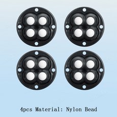 4Pcs 비 펀칭 접착제 가구 공 범용 도르래 가정용 모바일 기본 액세서리 쓰레기통 바닥 작은, 01 Nylon balck 4pcs