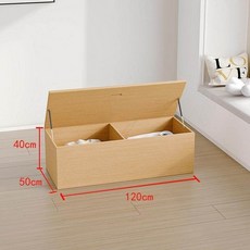 침대 다다미 상자 수납 일본식 작은 공간 옆 침실 박스, 상단 2개의 칸을 풀고 있는 120x50x40cm 옐로