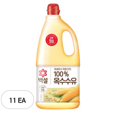 와이제이 대용량식자재 옥수수식용유(백설 1.8L), 1.8L, 11개
