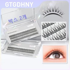 인조 속눈썹 A형 V형 부분 가닥 속눈썹 연장 아이래쉬 언더래쉬 복합형 컬혼합세트 아이돌 포인트 큐티래쉬 인형속눈썹 가닥아이래쉬 에어언더, 4개, MIX(9-10-11mm)