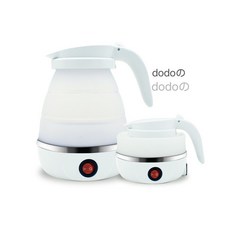 dodo/u306e/u3000/u6298/u7570/u5feb/u716e/u58f6 /u65c5/u884c/u4fbf/u6436/u5f0f, 1個, 白色600ml（手柄不可折疊）,兩插頭110V, 白色, 600ml