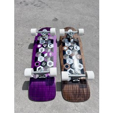 GRID 陸地衝浪板 第三代一體式彈簧系統 紫色32尺寸/棕色31尺寸, 如圖所示, 1個