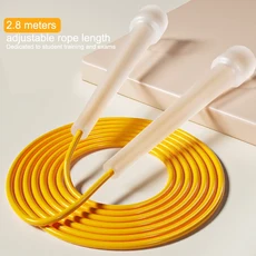 〔E〕2.8M 어린이용 줄넘기 스포츠 투명 손잡이 레이싱 장비〔겨울5〕, 1개, 01 orange