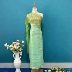 태국 미얀마 여성 다이 의상 민족 공연 무용 전통 스타일 드레스, 01 one size, 34 11