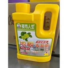 夜市人生地板清潔劑2000cc檸檬馨香添加小蘇打速乾不黏膩地板清潔, 1個, 2L
