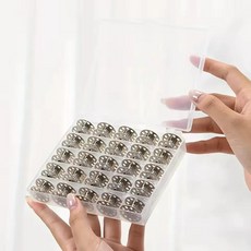 보빈 재봉틀 스레드 보관 케이스 재봉 도구와 스풀 플라스틱 상자, 1. Clear, 1개