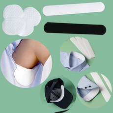 [3개묶음] 겨드랑이 모자 셔츠 오염방지 10p 세트 땀흡수 패드 겨드랑이땀 땀패드 tg0+447Cr