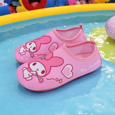 산리오 마이멜로디 아동 워터 슈즈 물놀이 해변 아쿠아 신발 캐릭터 어린이 아이 미끄럼 방지 핑크