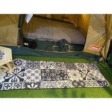 野峰戶外 北歐風前庭墊 帳篷門前墊 前庭地墊 防潮墊 防水防污 送收納袋, 黑嘉麗