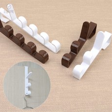 [오늘의택] 일자형 도어행거 수납선반, 3단-화이트