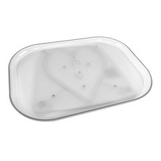 冰箱轉盤收納盒 360度旋轉防滑託盤 廚房調味料置物架 臺灣出貨, 1個, 小號圓角（35*26*3.2cm）