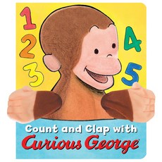 (영문도서) Count and Clap with Curious George (Finger Puppet Book) Paperback, Clarion Books, English, 9780358423386