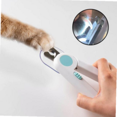 고양이 안심 강아지발톱깎이 손톱깎이 애견미용가위 그라인더 LED 59000EA 1EA, 블루
