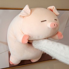 앤티키 실눈돼지 캐릭터 바디필로우