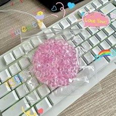絕月光冰透手作球 吵吵球 可塑形捏捏樂, 1個, 粉月光