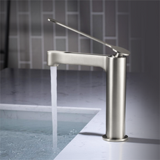 준앤코 벨라 세면 수전 세면대 수도꼭지 원홀 대붙이 무광 스테인리스, 1개