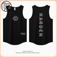 球星哈登衕款運動背心主客場經典印花球衣球迷版速幹網眼籃球背心