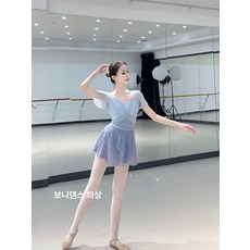 데이하우스 레오타드 발레복 체조 폴웨어 반팔 성인