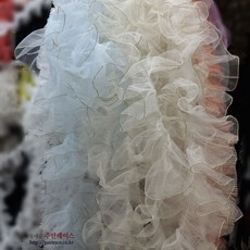 금사 인타망사레이스 망사인타로크 낚시줄 와이어 의류부자재 DIY옷리폼, 2개, 화이트
