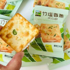 食材工坊 竹塩香蔥夾心餅, 600g, 1個