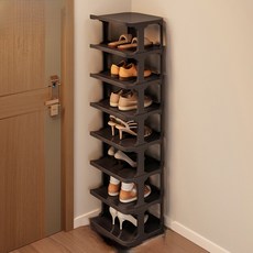 덴코 공간활용 수납 신발 정리대, 8단, 블랙
