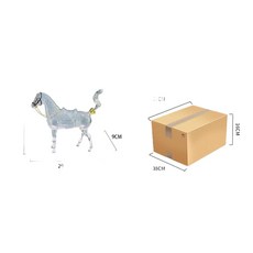 駿馬造型高硼矽玻璃醒酒器 馬到成功 家用收藏酒具, 1個, 1L